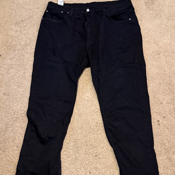 Levi's 559 Men's Relaxed Straight Black Jeans 40x30 - Picture 3 of 4